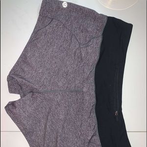 Grey Lulu lemon Speed up shorts
